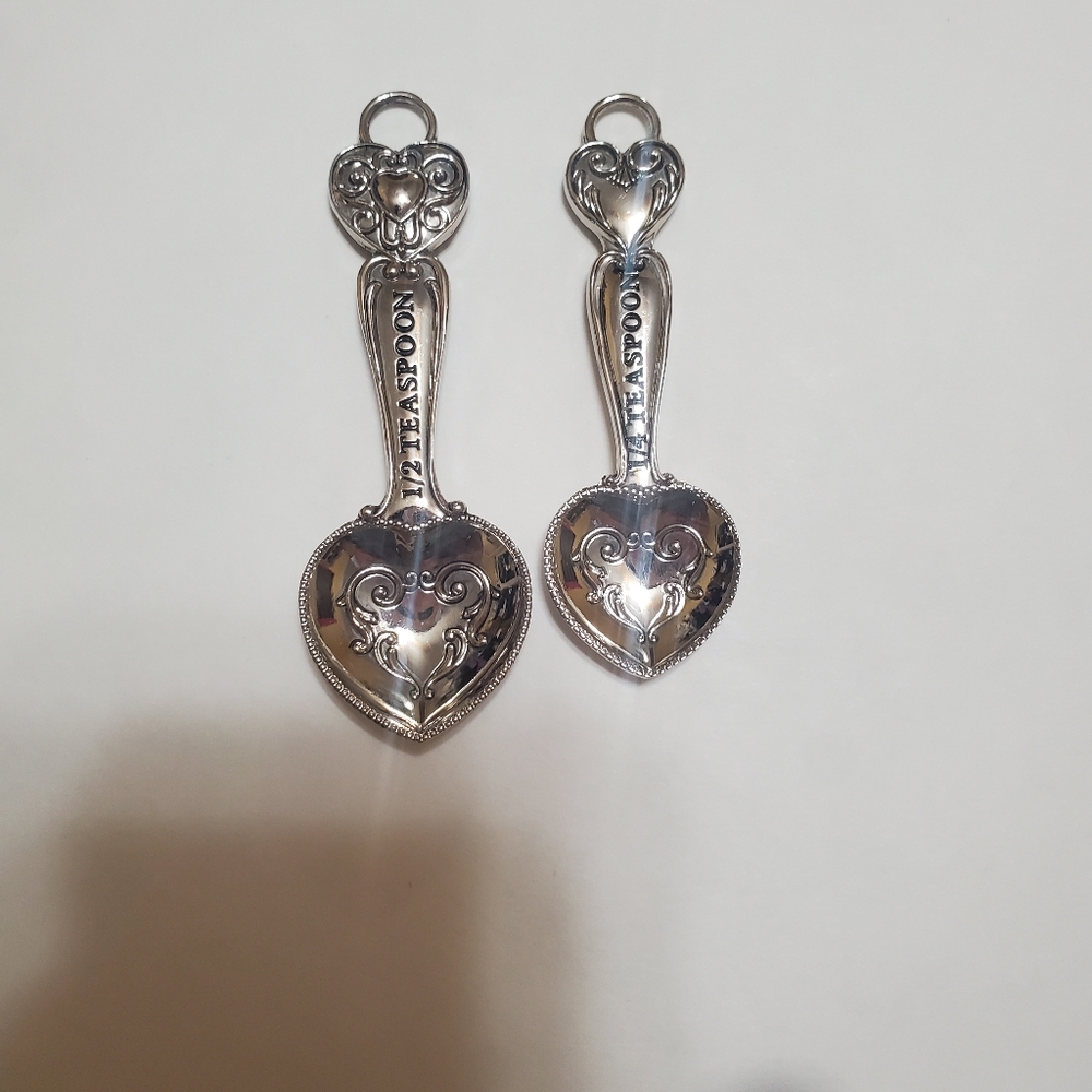 Heart Decorative Metal Measuring Spoons